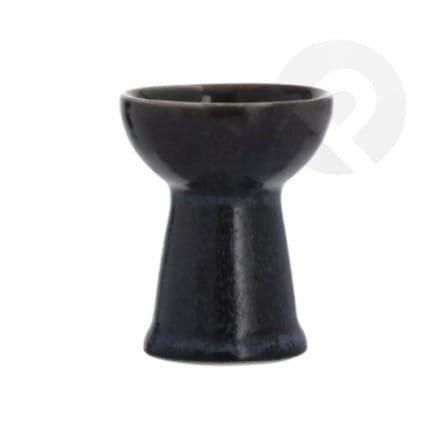 Kieliszek porcelanowy,  podstawka na jajko TIME BLACK DUKA