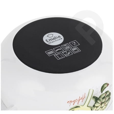 Garnek emaliowany biały Pyza Arti 16cm 2,2L