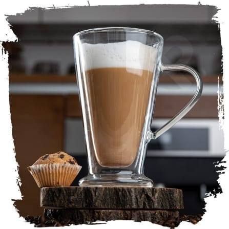 Kpl. 2 szklanek termicznych z uchem 400 ml