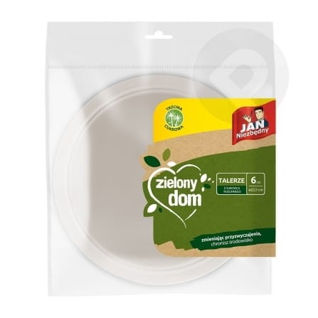 Talerze z trzciny cukrowej 6szt Jan Niezbędny