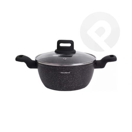 Garnek czarny marmurek 20cm 2,3l