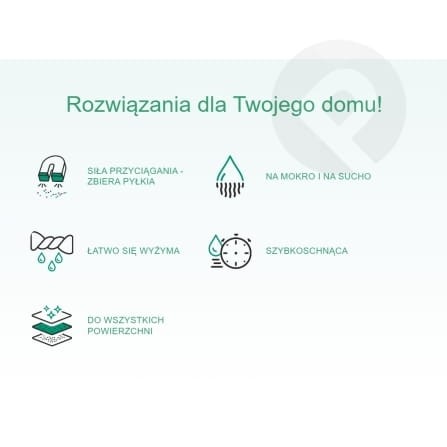 Ściereczka z mikrofibry do kurzu DUST-FREE  35 x 35 cm ECO EGO