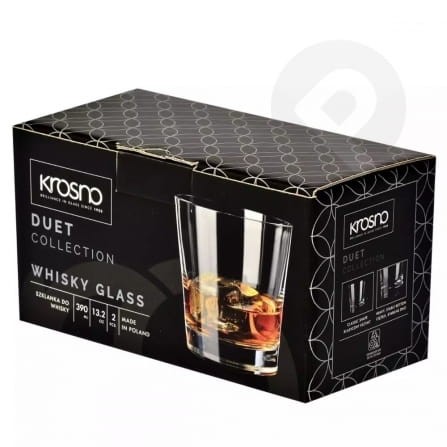 Szklanki do whisky DUET 390 ml 2 sztuk KROSNO