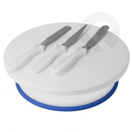 Patera obrotowa na ciasto + szpatułki