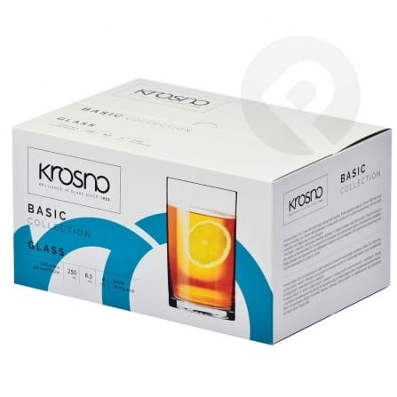 Szklanki do herbaty Basic 250 ml 6 sztuk KROSNO