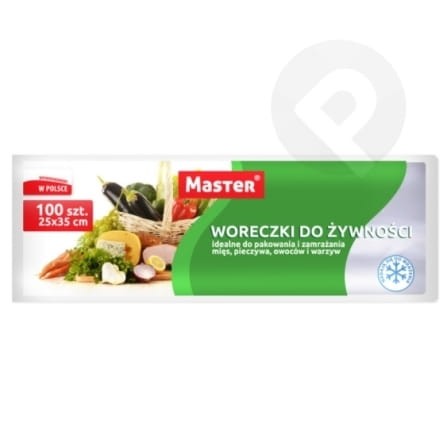 Woreczki do żywności 100 szt 25x35 cm