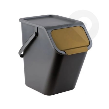 Kosz do segregacji BINI czarny Bio 25L