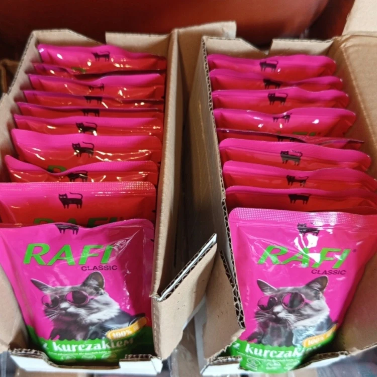 MOKRA-KARMA-DLA-KOTA-RAFI-CAT-CLASSIC-KURCZAK-ZESTAW-10x100G-SASZETKI-Rodzaj-opakowania-saszetka.jpg