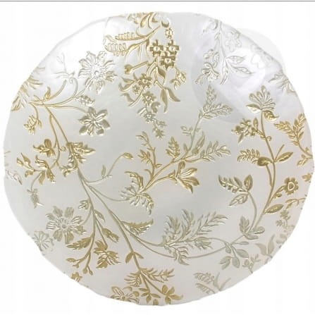 Salaterka szklana ręcznie dekorowana 30 cm ROSLIN VILLA ITALIA