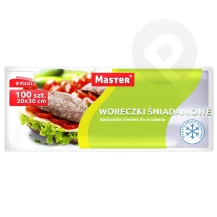 Woreczki śniadaniowe 100 szt 20x30 cm