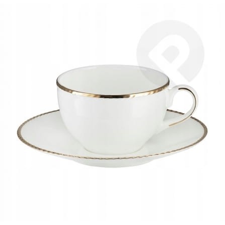 Filiżanka porcelanowa ze spodkiem do herbaty 220ML CAMILLA VILLA ITALIA