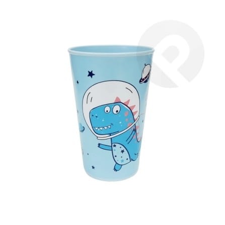 Kubek plastikowy 250 ml Dino kosmos