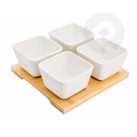 Komplet 4 miseczek do dipów Florina