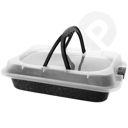 Forma blacha prostokątna z zamykaną pokrywą 36x24cm