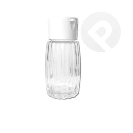 Pojemnik na przyprawy 50 ml z klapką biały