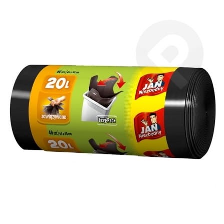 Worki Easy Pack czarne 20l Jan Niezbędny