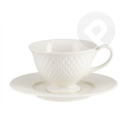 Filiżanka ceramiczna ze spodkiem do herbaty 220ML ECLAT VILLA ITALIA