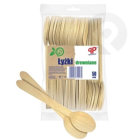 Łyżki drewniane 50 szt Jan Niezbędny