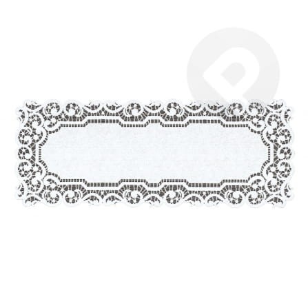 Bieżnik żakardowy prostokąt 70x140 biały