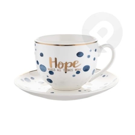 Filiżanka ze spodkiem  240 ml MARE HOPE FLORINA