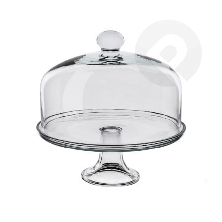 Patera z kloszem na nodze 30 cm