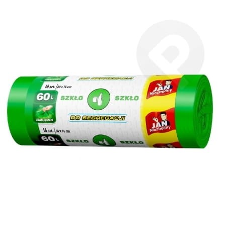 Worki na śmieci 60 litrów SZKŁO