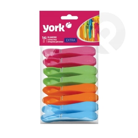 Klamerki Extra 16 sztuk York
