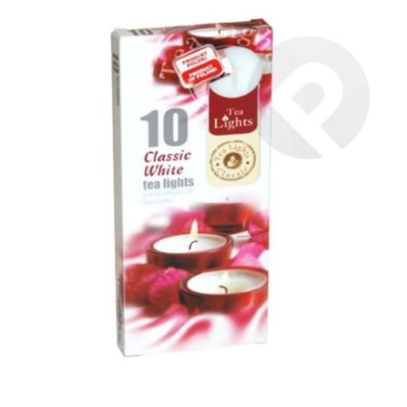 Podgrzewacze bezzapachowe Classic White 10 sztuk