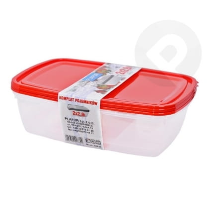 Kpl. 2 pojemników 2,9 l