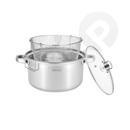 Garnek + sitko do smażenia 5,5l