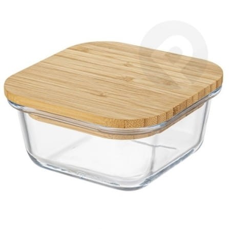 Szklany pojemnik z bambusową przykrywką 1,2l Florina