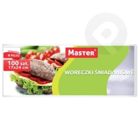 Woreczki śniadaniowe 100 szt 17x24 cm