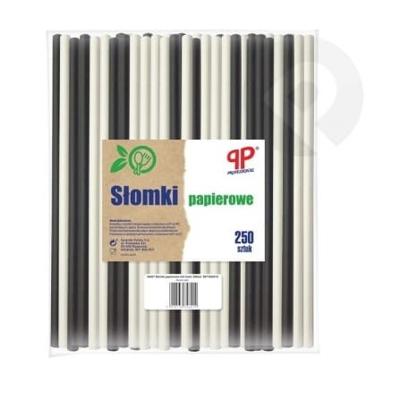 Słomki papierowe 250szt. Jan Niezbędny