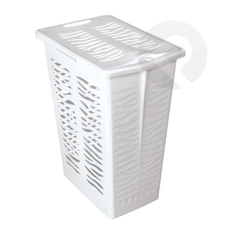 Kosz na bieliznę Zebra 30 L BIAŁY