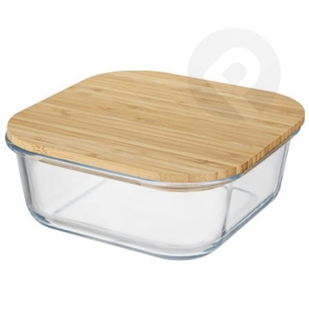 Szklany pojemnik z bambusową przykrywką 770ml Florina