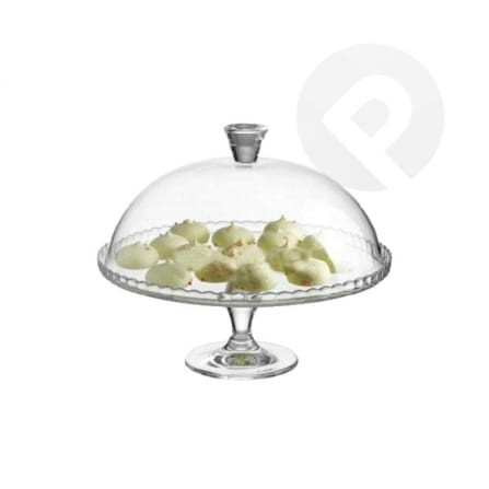 Patera na nóżce z kloszem Patisserie 32 cm PASABAHCE