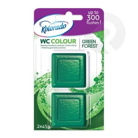 Kostka WC  Colour Green Forest