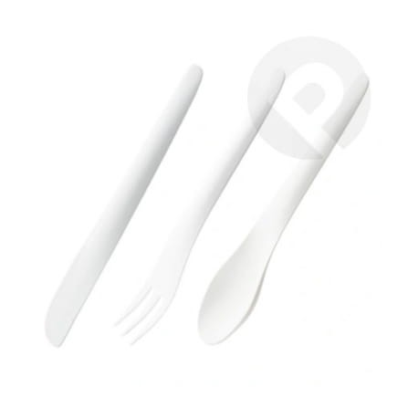 Kpl. sztućców łyżka, nóż, widelec - biały