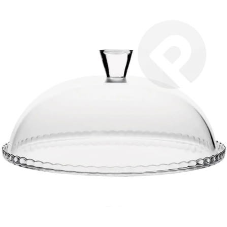 Patera Patisserie z kloszem 32 cm PASABAHCE