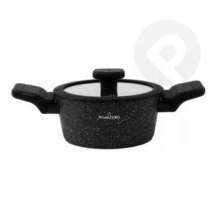 Garnek marmurowy z pokrywką 16 cm Starke Ceres Marble