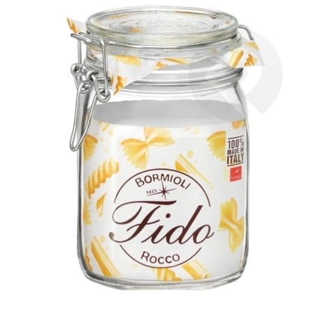 Pojemnik szklany, słoik z klamrą  1L FIDO